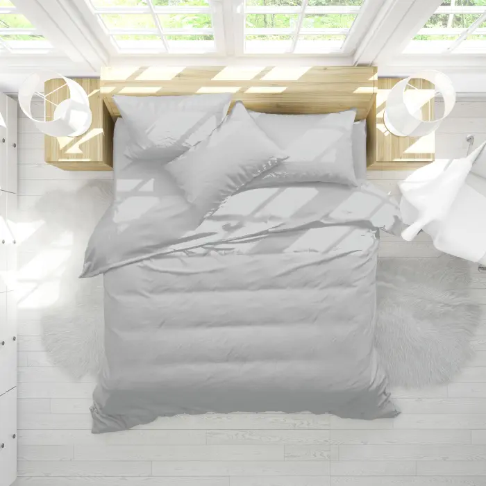 SET DORMITOR RANFORCE UNICOLOR - Gri - 2200 - SET DORMITOR RANFORCE UNICOLOR - Gri - 2200