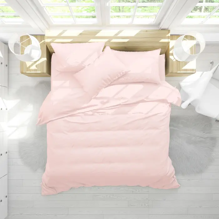 SET DORMITOR RANFORCE UNICOLOR - Roz deschis - 2202 - SET DORMITOR RANFORCE UNICOLOR - Roz deschis - 2202