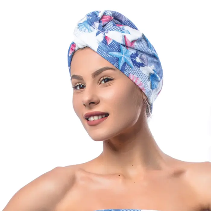 Set turban cu imprimat M2 - 1476 - Set turban cu imprimat M2 - 1476