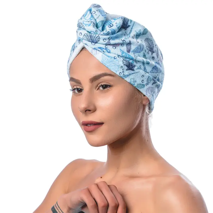 Set turban cu imprimat M5 - 1489 - Set turban cu imprimat M5 - 1489