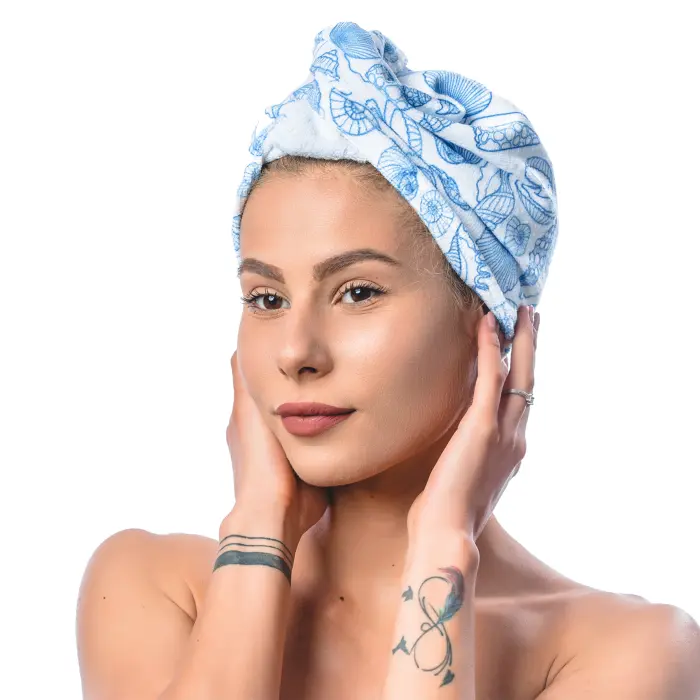 Set turban cu imprimat M6 - 1492 - Set turban cu imprimat M6 - 1492