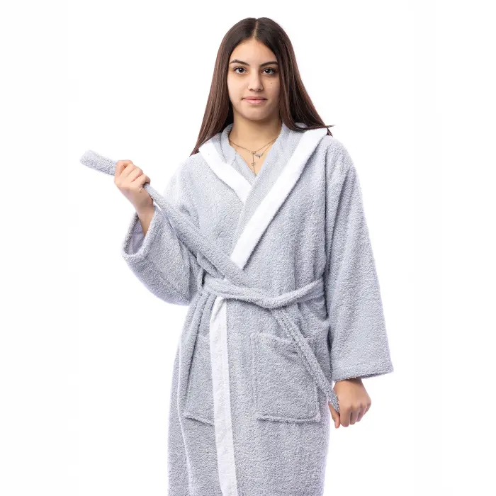 Tineresc Halat Maer - Gri - 2764 - Tineresc Halat Maer - Gri - 2764