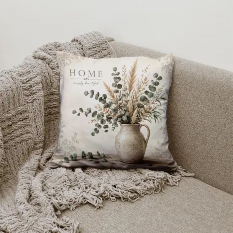 Pernă decorativă – Vaz cu flori – 5622