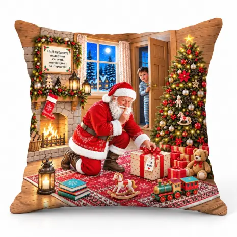 Pernă decorativă „Surpriză de Crăciun” - Pernă decorativă „Surpriză de Crăciun”