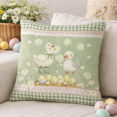 Pernă decorativă cu motive pascale - 5429 - Pernă decorativă cu motive pascale - 5429