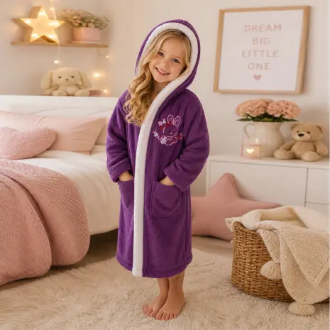 Halat pentru copii Sunny - mov - 5/6 ani - Halat pentru copii Sunny - mov - 5/6 ani