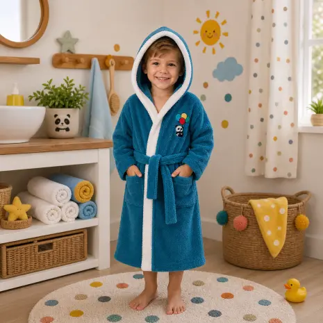 Halat pentru copii Sunny - petrol - 3/4 ani - Halat pentru copii Sunny - petrol - 3/4 ani