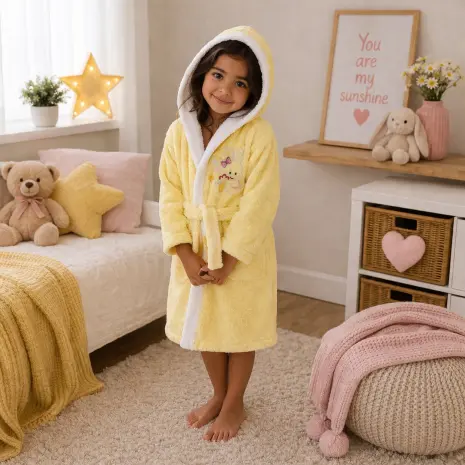 Halat pentru copii Sunny - galben - 5/6 ani - Halat pentru copii Sunny - galben - 5/6 ani