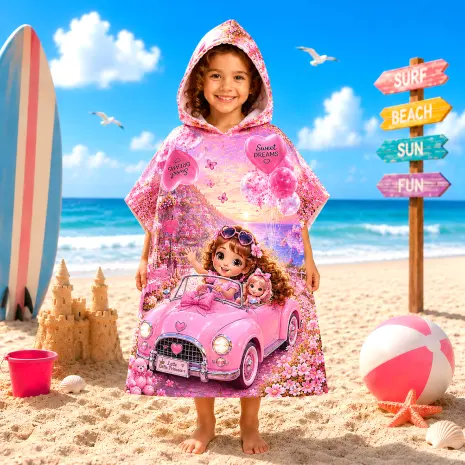 Poncho terry pentru copii - 5595