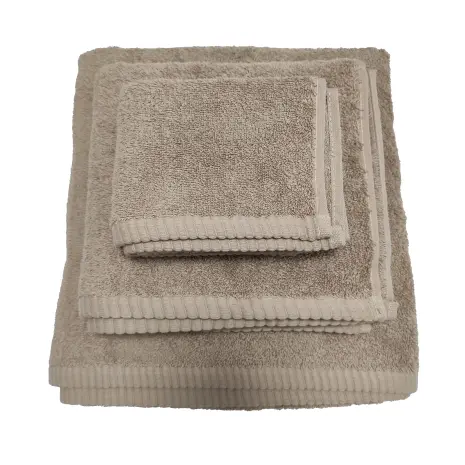 Prosop de baie uni 'LOTUS' – set de 3 bucăți – culoare bej - Prosop de baie uni 'LOTUS' – set de 3 bucăți – culoare bej