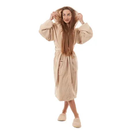Halat de damă Robe Rips - Capucino - Halat de damă Robe Rips - Capucino
