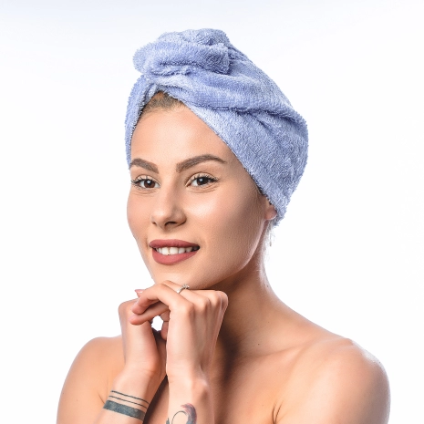 Turban de cap din prosop – mov