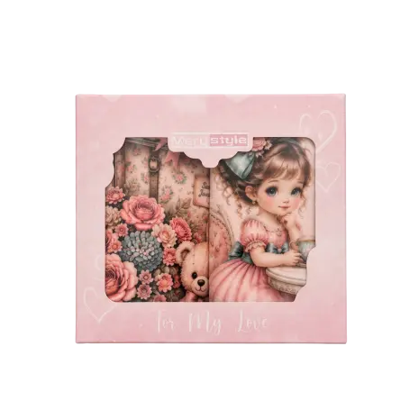 Colecția de prosoape din bumbac „Poveste romantică” – 30x50 cm, în cutie – 5638 - Colecția de prosoape din bumbac „Poveste romantică” – 30x50 cm, în cutie – 5638