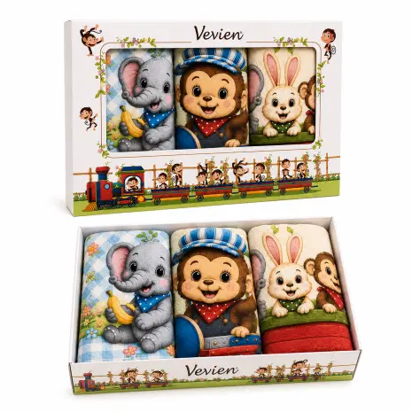 Set de prosoape din frotir 30x50 cm – Personaje de poveste – 5646 - Set de prosoape din frotir 30x50 cm – Personaje de poveste – 5646