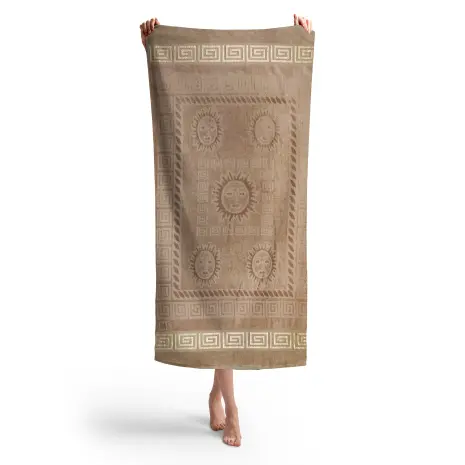 Prosop de plaja cu motiv – Capucino - Prosop de plaja cu motiv – Capucino