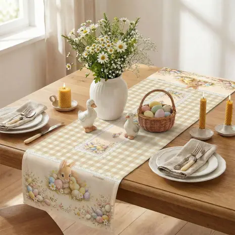 Față de masă decorativă cu motive de Paște - 5423 - Față de masă decorativă cu motive de Paște - 5423