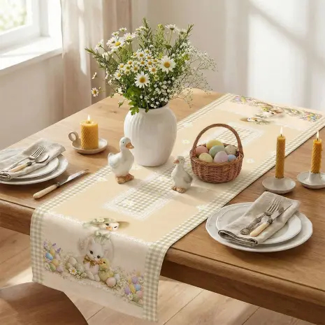 Față de masă decorativă cu motive de Paște - 5426 - Față de masă decorativă cu motive de Paște - 5426