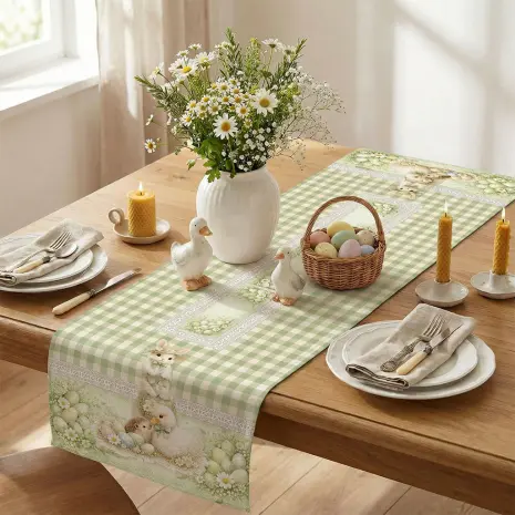 Față de masă decorativă cu motive de Paște - 5428 - Față de masă decorativă cu motive de Paște - 5428