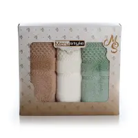 Set de 3 prosoape din microbumbac intr-o cutie - 2 - Set de 3 prosoape din microbumbac intr-o cutie - 2