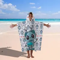Poncho terry pentru copii – Robot - Poncho terry pentru copii – Robot