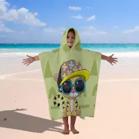 Poncho terry pentru copii – Tigru - Poncho terry pentru copii – Tigru