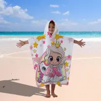 Poncho terry pentru copii – Prinţesa - Poncho terry pentru copii – Prinţesa