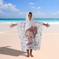 Poncho terry pentru copii – Balerina - Poncho terry pentru copii – Balerina