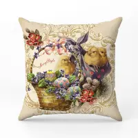 Pernă decorativă cu motive pascale - 5075 - Pernă decorativă cu motive pascale - 5075