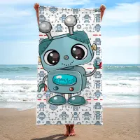 Prosop pentru copii – Robot - Prosop pentru copii – Robot