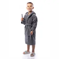 Halat de copii “Elegance” - Gri - 2714 | Halat de copii “Elegance” - Gri - 2714
