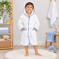 Halat de baie pentru copii cu glugă „Îmbrățișare”, 2–14 ani – Alb - 4174 | Halat de baie pentru copii cu glugă „Îmbrățișare”, 2–14 ani – Alb - 4174