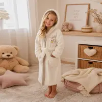 Halat pentru copii Sunny - crema - 5/6 ani - Halat pentru copii Sunny - crema - 5/6 ani