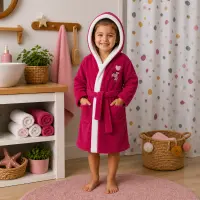 Halat pentru copii Sunny - Ciclama - 3/4 ani - Halat pentru copii Sunny - Ciclama - 3/4 ani