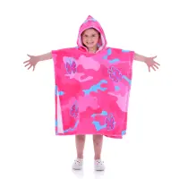 Poncho pentru copii – Fata cu camuflaj - Poncho pentru copii – Fata cu camuflaj