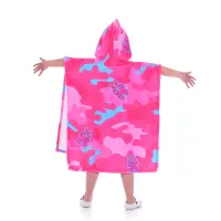 Poncho pentru copii – Fata cu camuflaj - 1375 | Poncho pentru copii – Fata cu camuflaj - 1375