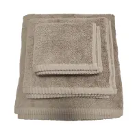 Prosop de baie uni 'LOTUS' – set de 3 bucăți – culoare bej - Prosop de baie uni 'LOTUS' – set de 3 bucăți – culoare bej