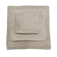 Prosop de baie uni 'LOTUS' – set de 3 bucăți – culoare crema - Prosop de baie uni 'LOTUS' – set de 3 bucăți – culoare crema