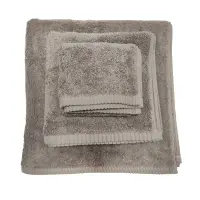 Prosop de baie uni 'LOTUS' – set de 3 bucăți – culoare - Gri deschis - Prosop de baie uni 'LOTUS' – set de 3 bucăți – culoare - Gri deschis
