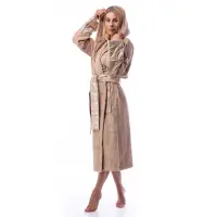 Halat Boucle MS imprimeu - Capucino - dama - 1861 | Halat Boucle MS imprimeu - Capucino - dama - 1861