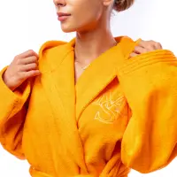 Halat Unicolor Lux - Oranj - dama - 1590 | Halat Unicolor Lux - Oranj - dama - 1590
