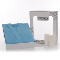 Halat Mery în cutie – Аlbastru deschis - Halat Mery în cutie – Аlbastru deschis