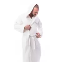 Halat Microbumbac - Crema - barbaţi - 206 | Halat Microbumbac - Crema - barbaţi - 206