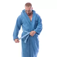 Halat Microbumbac - Denim - barbaţi - 188 | Halat Microbumbac - Denim - barbaţi - 188