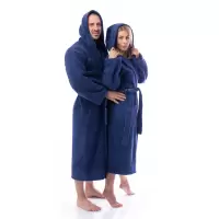 Halat Microbumbac - Albastru inchis - dama - 233 | Halat Microbumbac - Albastru inchis - dama - 233