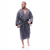 Halat Thread - Gri inchis - barbaţi - 2505 | Halat Thread - Gri inchis - barbaţi - 2505