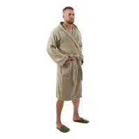 Halat Rips – scurt – verde deschis – bărbați - 3681 | Halat Rips – scurt – verde deschis – bărbați - 3681