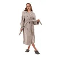 Halat de damă Robe Rips - Gri deschis - 3706 | Halat de damă Robe Rips - Gri deschis - 3706