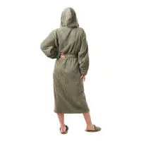 Halat Sevi logo - MS - verde închis - damă - 3743 | Halat Sevi logo - MS - verde închis - damă - 3743