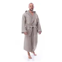 Halat Waffle Lux - Gri deschis - barbaţi - Halat Waffle Lux - Gri deschis - barbaţi