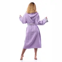 Halat Waffle Lux - Mov inchis - dama - 2502 | Halat Waffle Lux - Mov inchis - dama - 2502